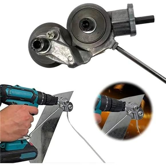 Electric Drill Plate Cutter for Metal Nibbler - Metal Nibbler Drill Attachment - Picture 1 of 7